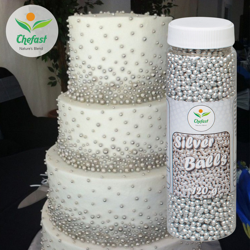 Top more than 73 silver ball cake decorations awesomeenglish.edu.vn