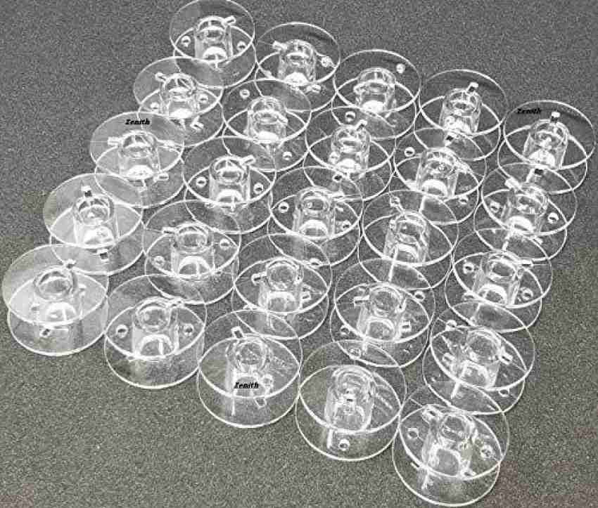 ZENITH 15 Plastic Transparent Bobbins for Any Automatic Sewing Machines  (Singer/Usha/Brother) Plastic Bobbins Price in India - Buy ZENITH 15  Plastic Transparent Bobbins for Any Automatic Sewing Machines  (Singer/Usha/Brother) Plastic Bobbins online