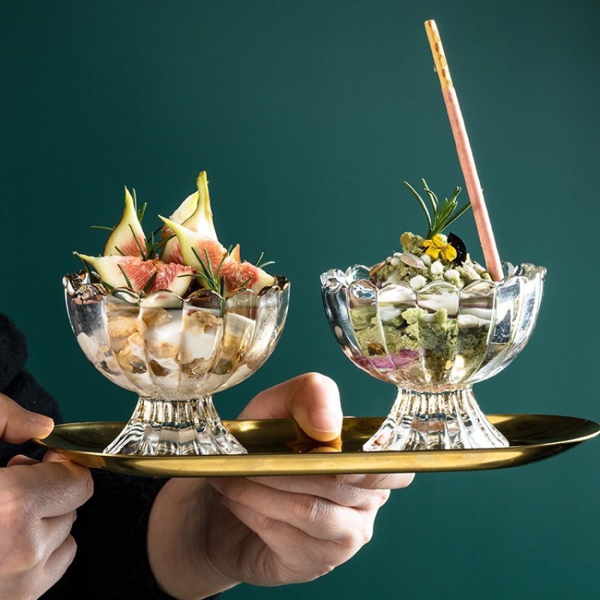 D&C Enterprise Glass Dessert Bowl Glass Ice-cream Bowl Price in