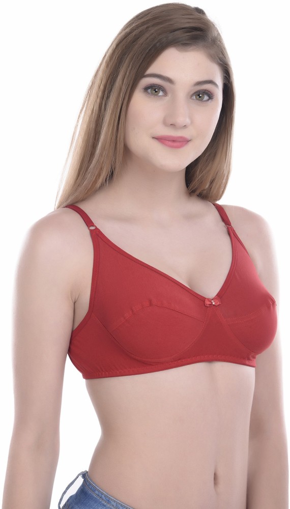TRYTOKART Women's Cotton Hosiery Non-Padded Non-Wired Soft Cup Bra