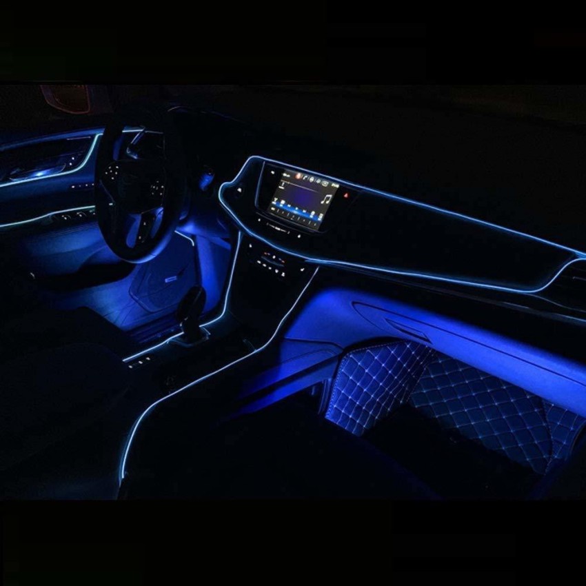 Auto Snap CAR EL Smart Wire Neon Glowing Ambient Flexible Soft tube Car  Interior Lighting Wire 5 METER (BLUE) Car Fancy Lights Price in India - Buy  Auto Snap CAR EL Smart