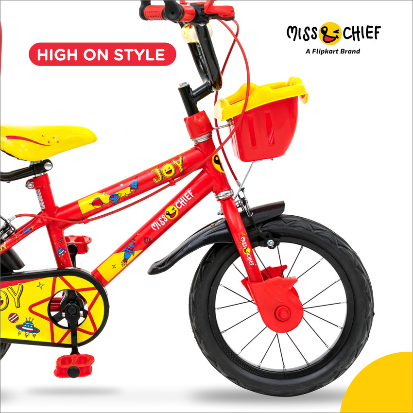 Miss Chief Joy Durable 85 Semi Assembled Kids Bicycle with Accessories and Steel Rim 14 T 14 T BMX Cycle Price in India Buy Miss Chief Joy Durable 85