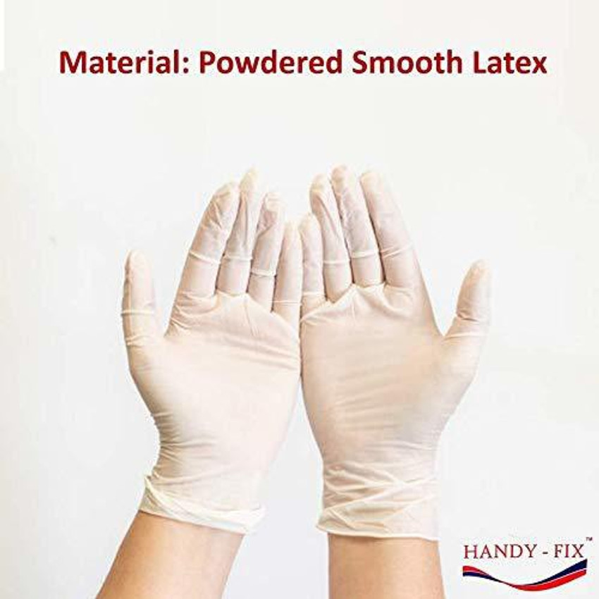 Smooth latex shop gloves