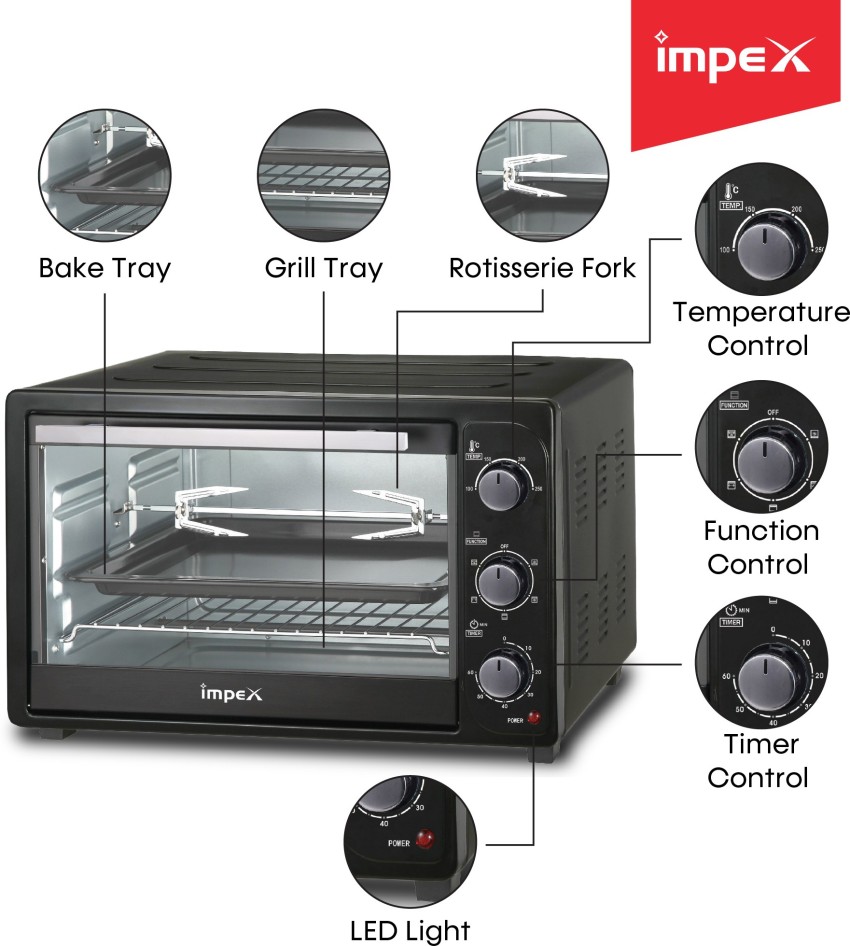 Impex otg deals oven 28 litre