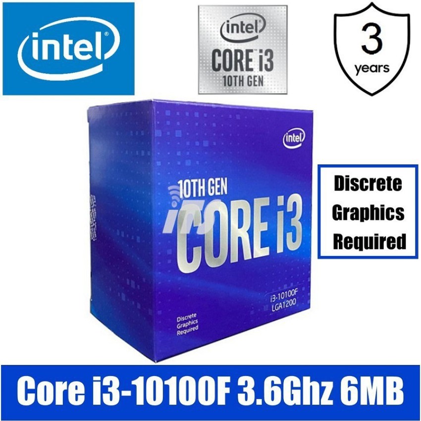Intel I3-10100F 3.6 GHz LGA 1200 Socket 4 Cores Desktop Processor