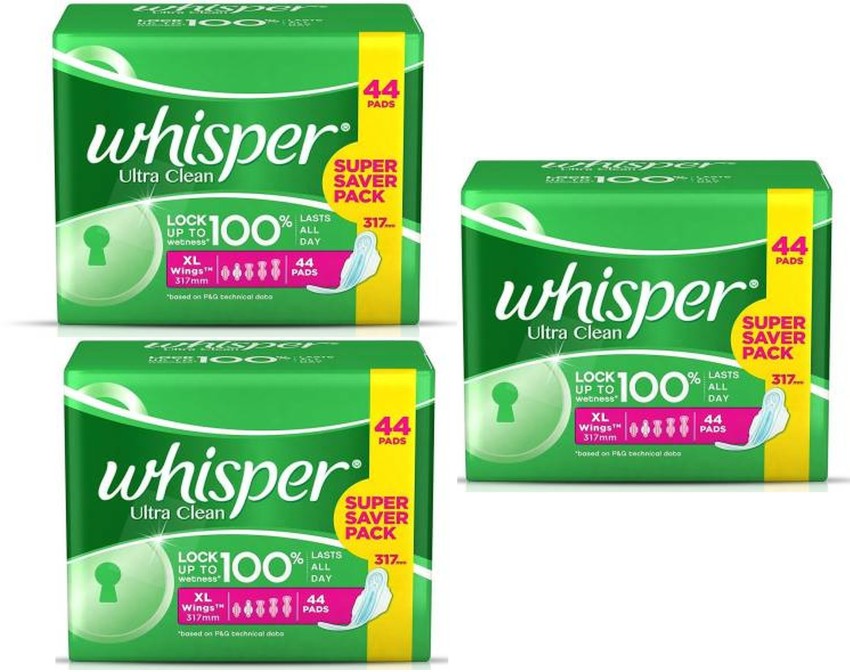 Buy Whisper Ultra Hygiene + Comfort XL 7s Sanitary Pads For Women Online