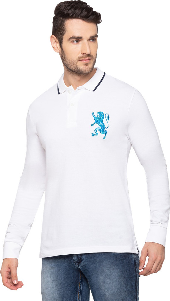 GIORDANO Embroidered Men Polo Neck White T Shirt Buy GIORDANO Embroidered Men Polo Neck White T Shirt Online at Best Prices in India Flipkart