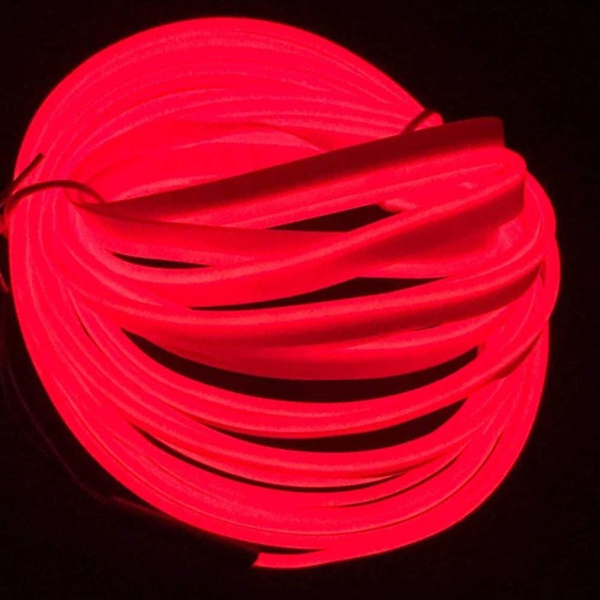 Auto Snap CAR EL Smart Wire Neon Glowing Ambient Flexible Soft tube Car  Interior Lighting Wire 5 METER (RED) Car Fancy Lights Price in India - Buy  Auto Snap CAR EL Smart