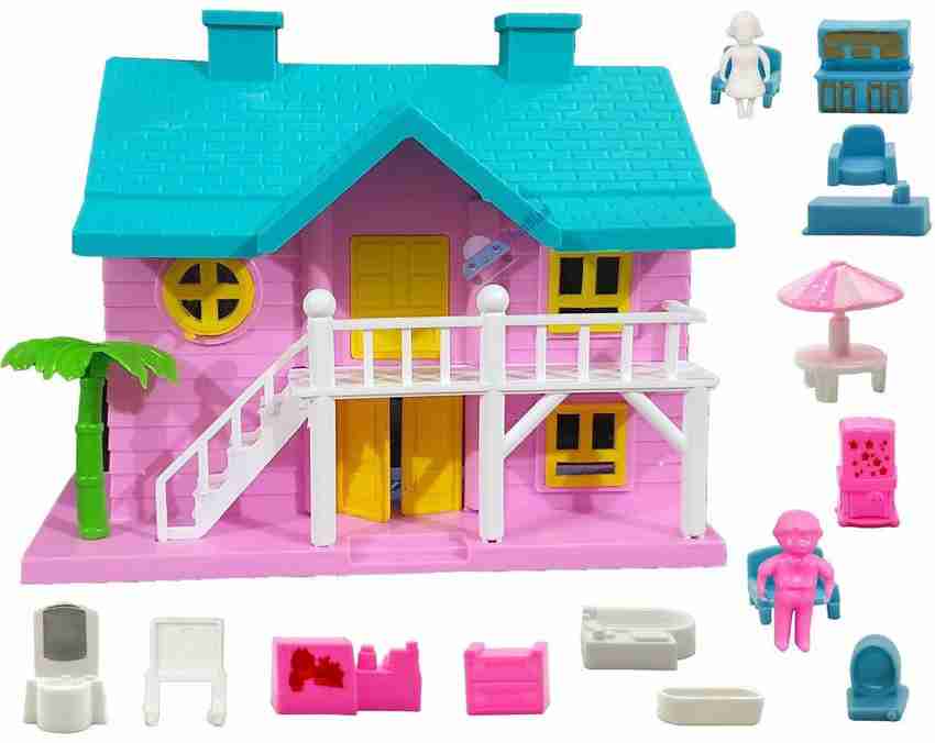 Doll play sales house set