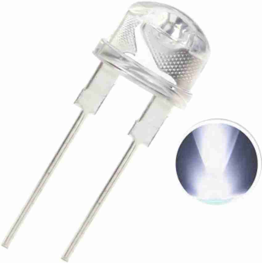 Deep trading 8mm Straw Hat Ultra bright led diode bulb Pack of 50 pieces 3 Volts White Display Lights Electronic Hobby Kit Price in India Buy Deep trading 8mm Straw Hat Ultra bright led diode bulb Pac...
