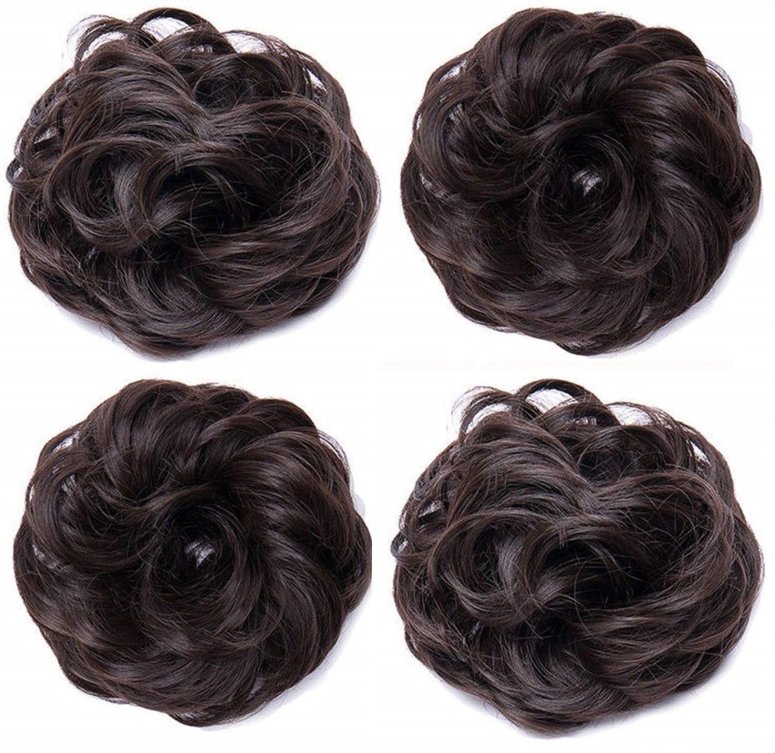 Synthetic Curly Messy Hair Band/bun Extension Chignon Tray - Etsy