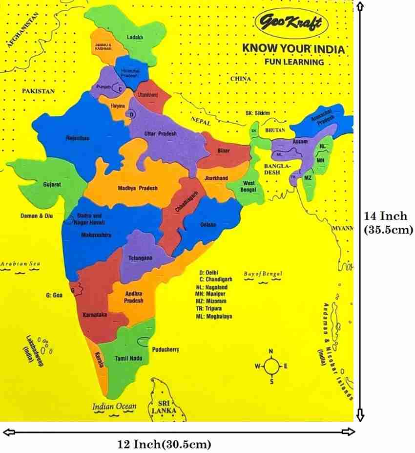 Download The Latest Political Map Of India Mapmyindia
