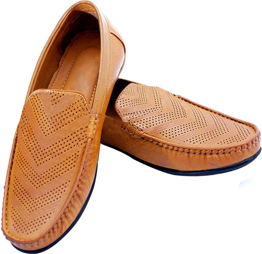 Buy E FASHION POINT XV Loafers/Driving Shoes for Men (TAN) at