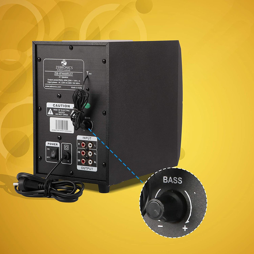 Zebronics bt4440rucf 4.1 speakers system deals