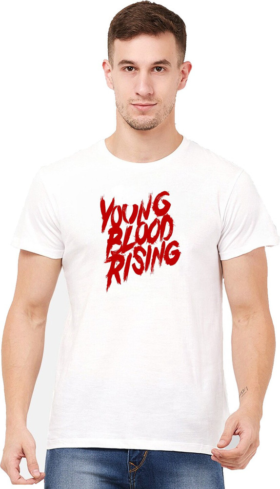 ATHLETIQO Printed Men Round Neck White T Shirt Buy ATHLETIQO
