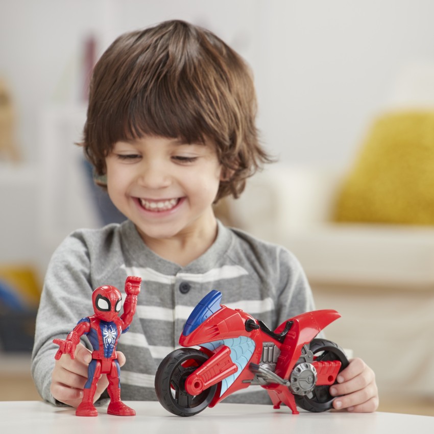 Marvel - spiderman figurine et moto, figurines