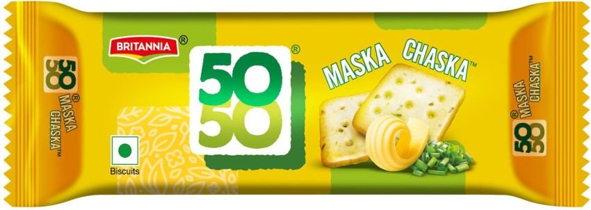 Buy Britannia 50 50 Maska Chaska Biscuits 50 Gm Pouch Online At Best Price  of Rs 10 - bigbasket