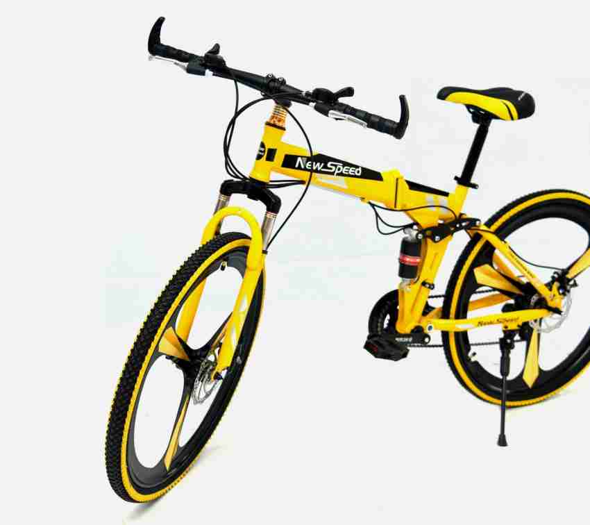 Pinbo 26T Foldable Mountain Cycle with 21 Gear yellow 26 T