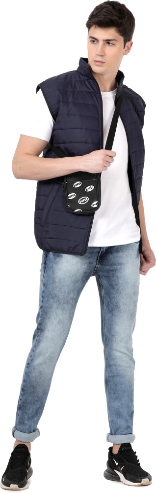 Buy Scott International Men's Rich Cotton Regular Fit Stylish Sleeveless  Casual Jacket (jslv2s,Black,Small) at