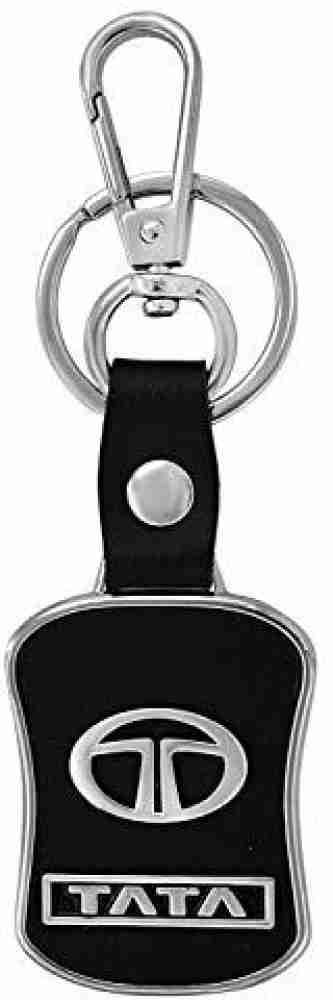 Kittton Premium Leather Key Ring For TATA Cars and Bikes for Men