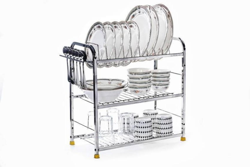 MANTAVYA Plate Kitchen Rack Steel 2 Layer Plate & bowl Stand Kitchen  Utensil Rack Price in India - Buy MANTAVYA Plate Kitchen Rack Steel 2 Layer  Plate & bowl Stand Kitchen Utensil