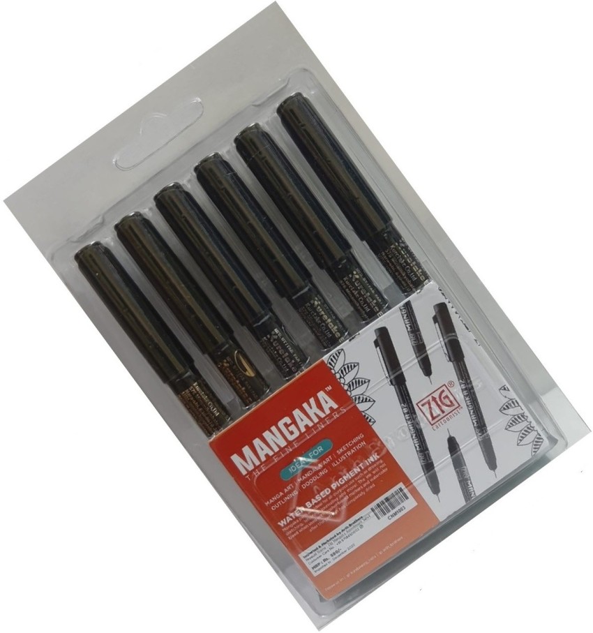 Definite Art STA Black Micro-line Pens for Drafting - Ultra Fine Point  Technical Drawing Pen Set, Anti-Bleed Fineliner Pen for Illustration,  Office, Sketch, Scrapbooking, Signature (Pack of 9) Fineliner Pen - Buy