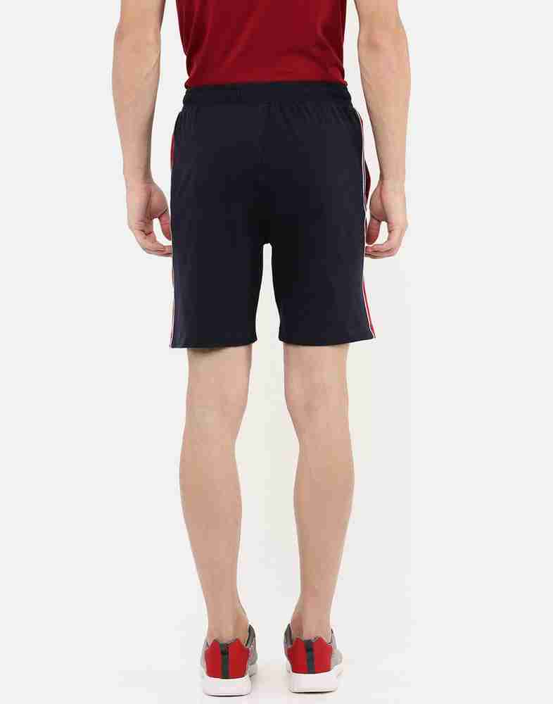 DIXCY SCOTT Striped Men Dark Blue Bermuda Shorts