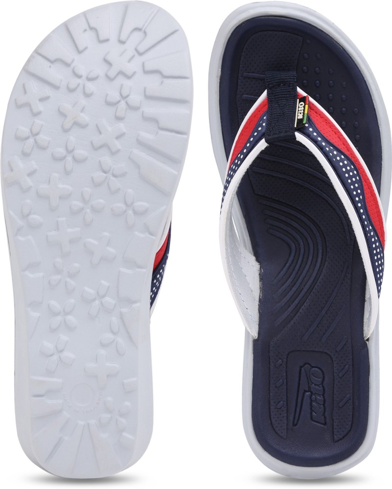 Lacoste Carros 2 Flip Flop Thong Sandal - Off White/Navy - Mens