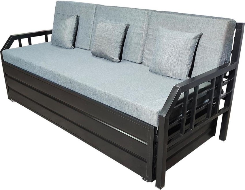 Single metal on sale sofa bed