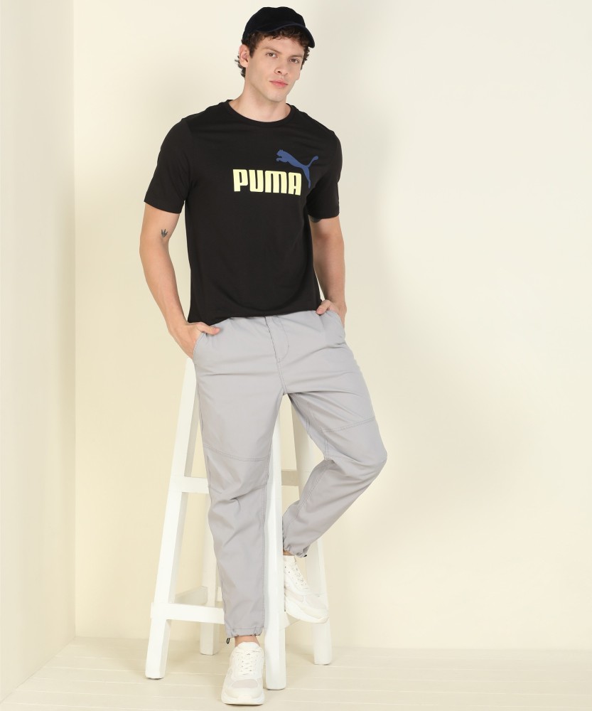 PUMA Printed Men Round Neck T-Shirt PUMA Men Online Black at Prices - Round Buy India in Best Neck T-Shirt Black Printed