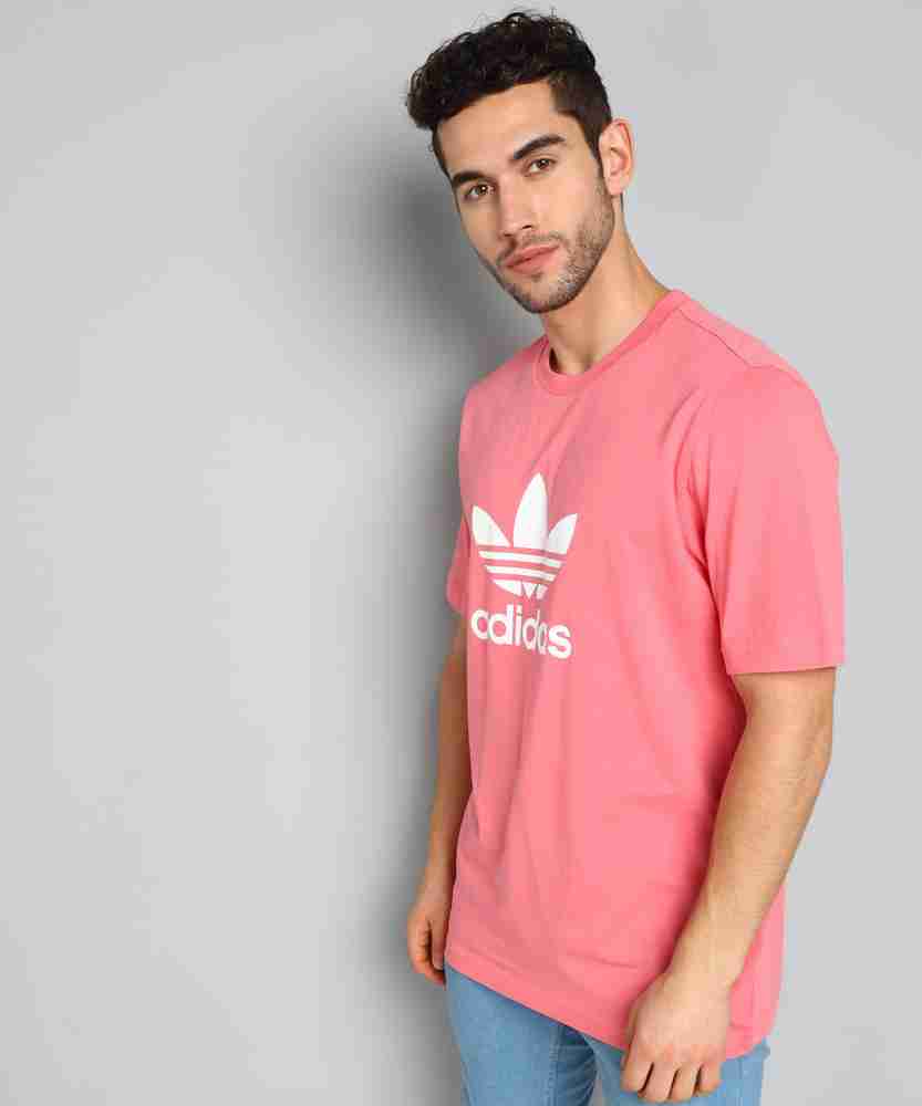 Mens pink adidas top discount