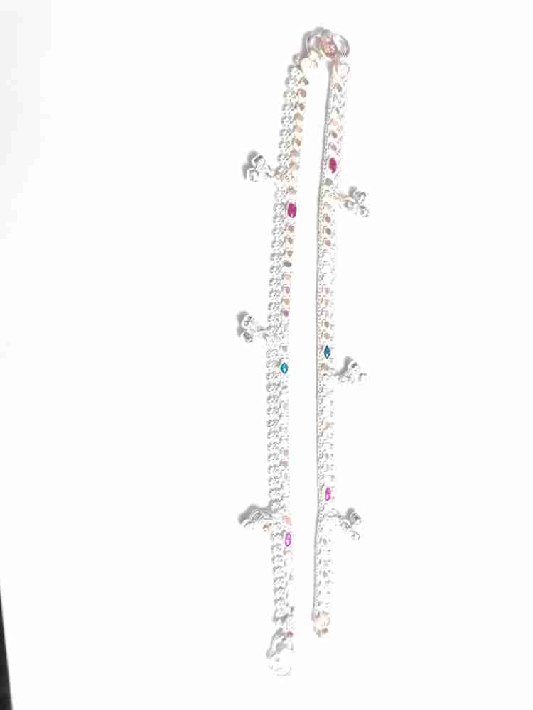Saravana stores silver anklets on sale