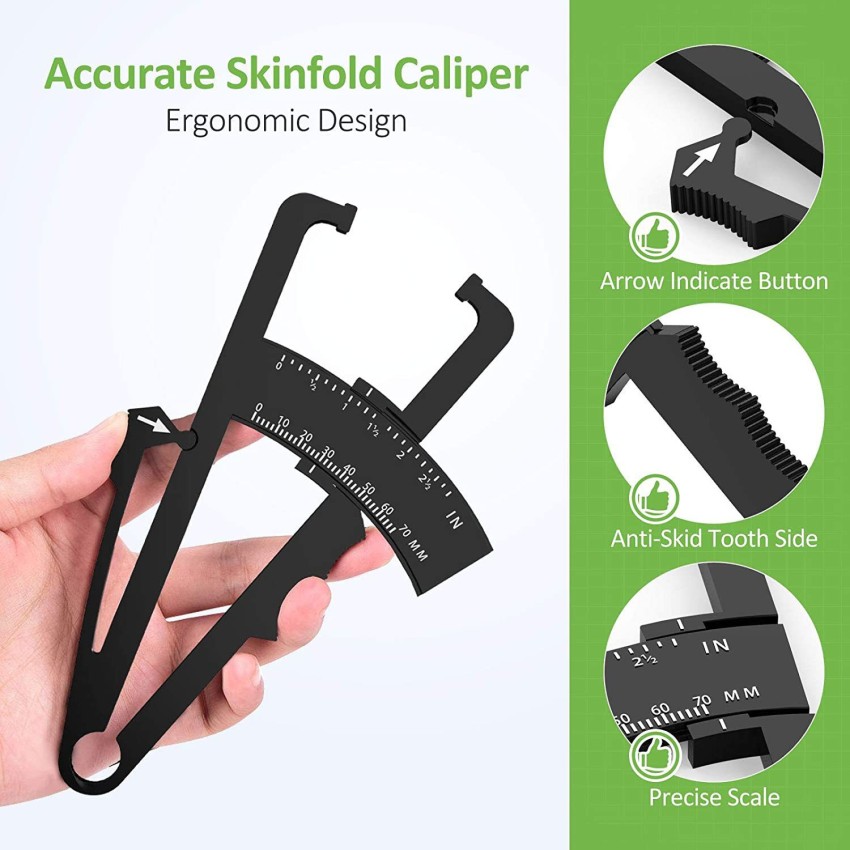 Skinfold Body Fat Caliper - Skin Fold Body Fat Analyzer and