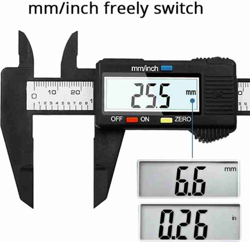 uptodatetools Digital Caliper 150mm 6 inch LCD Digital Ruler