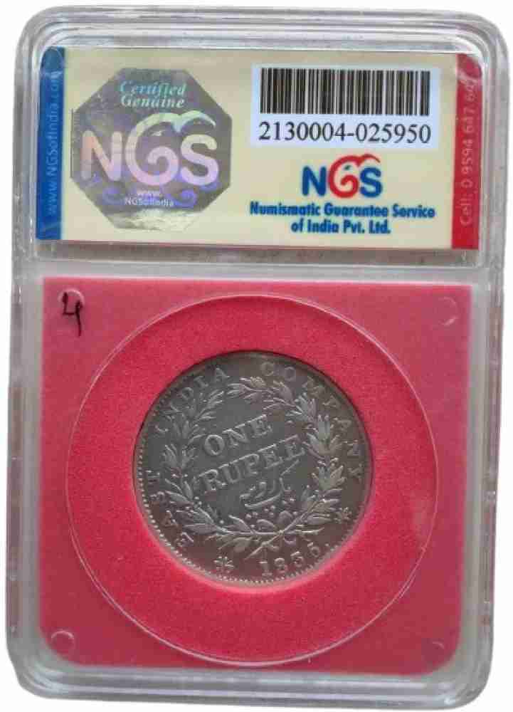 COINS WORLD NGS GRADED 1835 KING WILLIAM RARE R.S INCUSE CALCUTTA