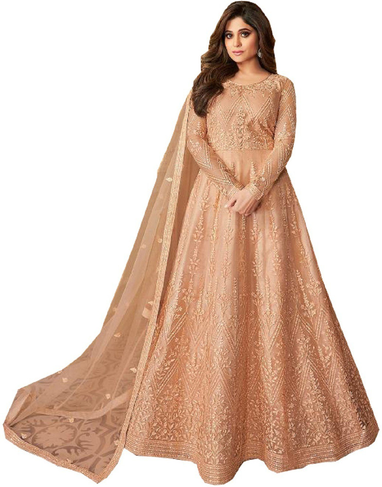 MFBotique Net Lace Embroidered Gown Anarkali Kurta Bottom Material Price in India Buy MFBotique Net Lace Embroidered Gown Anarkali Kurta Bottom Material online at Flipkart