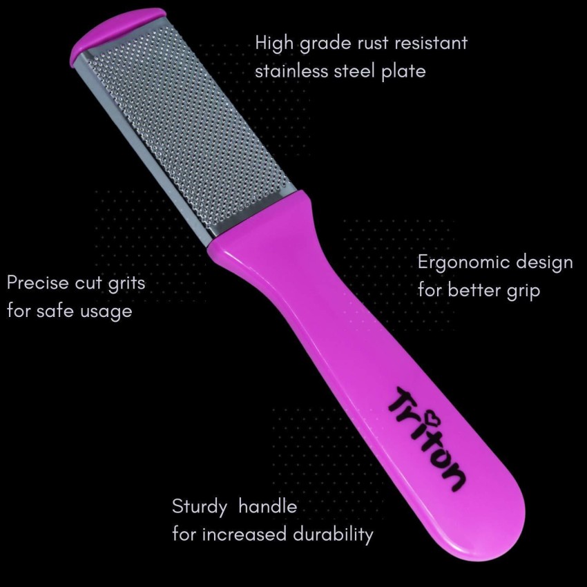 TRITON 2 in 1 Foot Scraper and Foot Brush for Hard n Dead Skin Callus  Remover/Pedicure Foot Filer for Men n Women, Pink Color - Price in India,  Buy TRITON 2 in