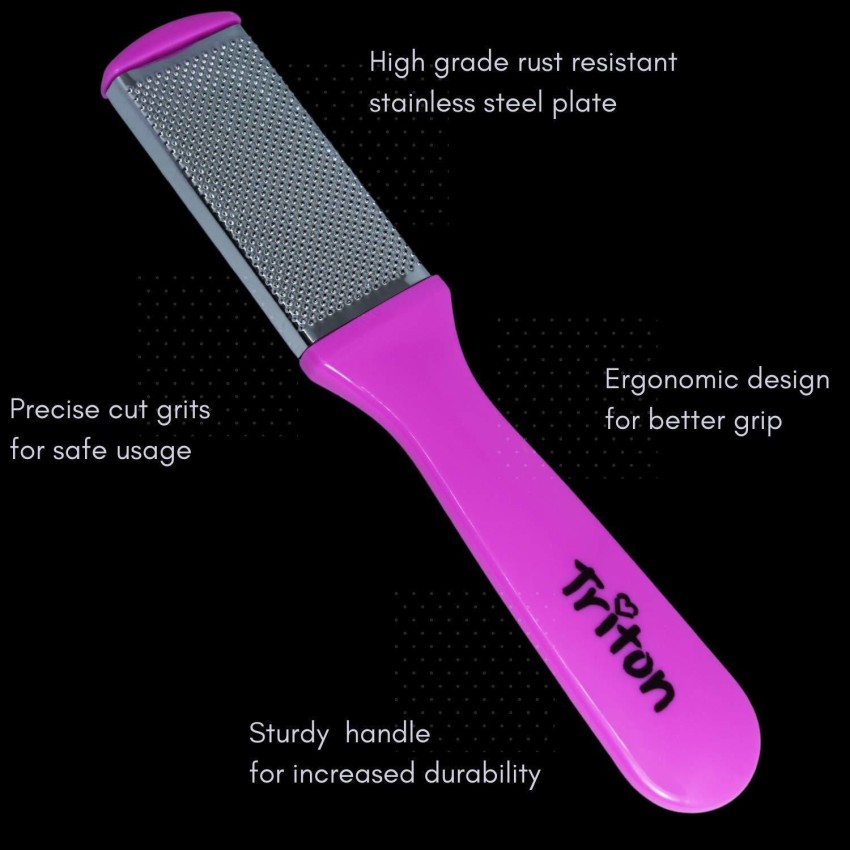 TRITON 2 in 1 Foot Scraper and Foot Brush for Hard n Dead Skin