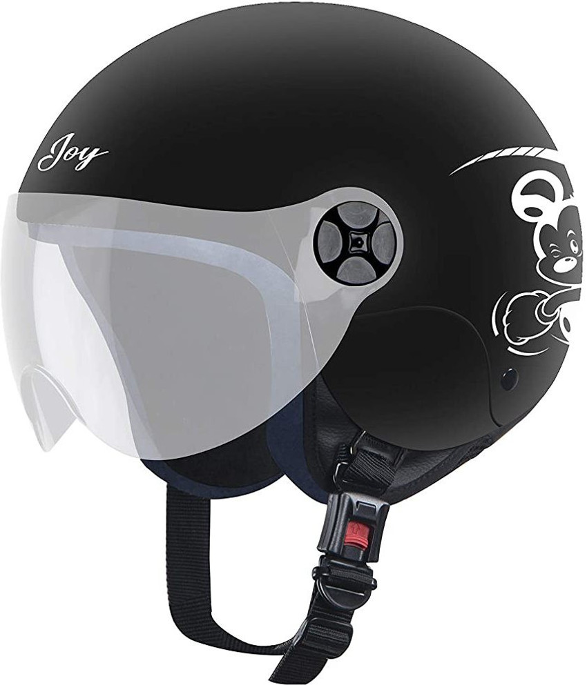 Steelbird SBH 16 Joy Dashing Black White 540 MM Clear Visor