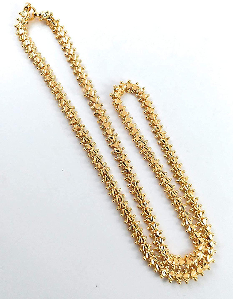 Shiny Dots By RB Gold plated Plated Metal Chain Price in India