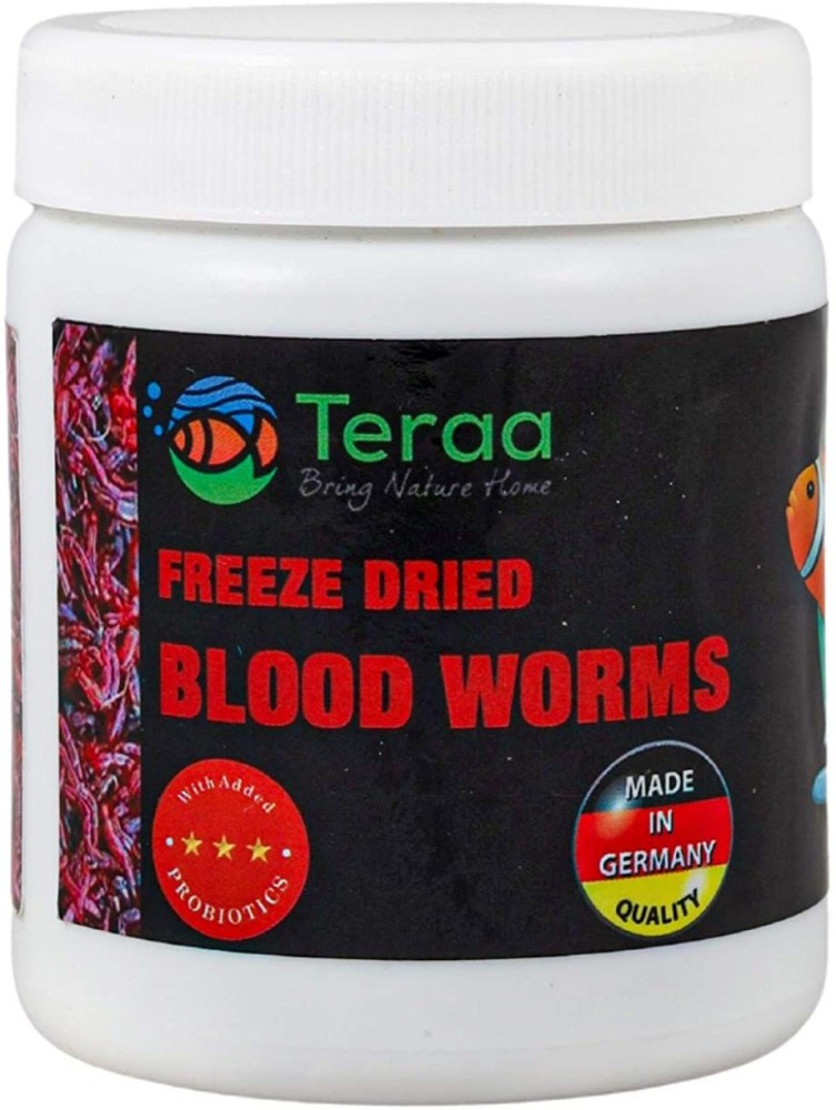 Teraa Freeze Dried Blood Worm 100ml Fish 0.1 kg Dry Adult Fish Food Price  in India - Buy Teraa Freeze Dried Blood Worm 100ml Fish 0.1 kg Dry Adult  Fish Food online