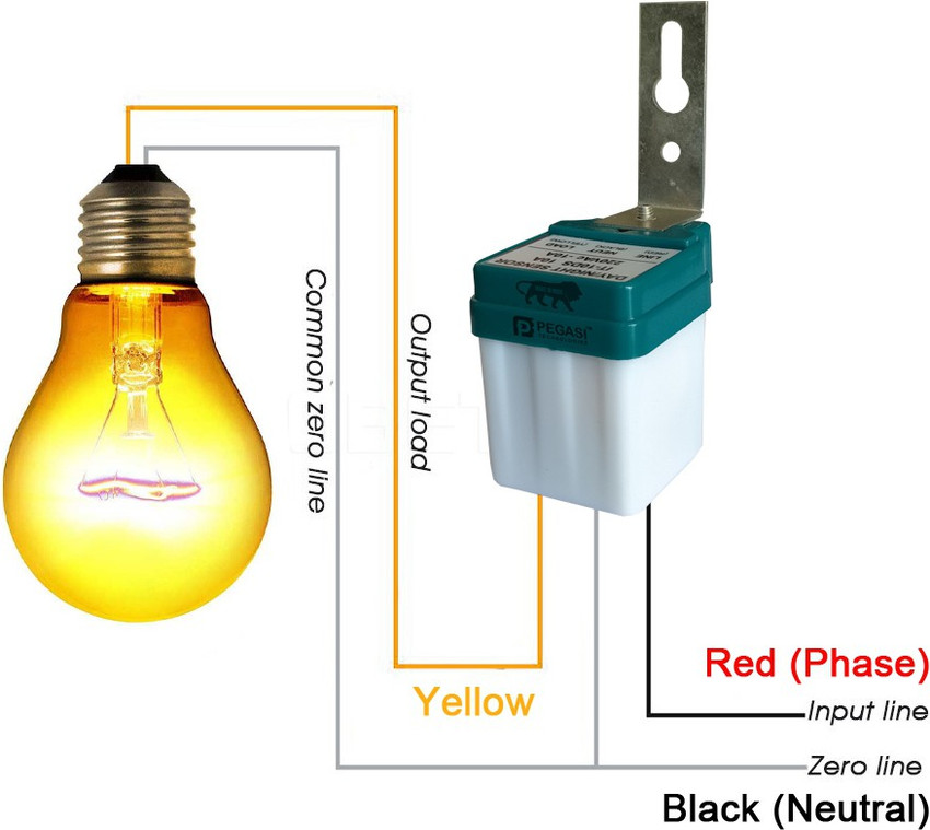 Automatic day night light sensor outlet
