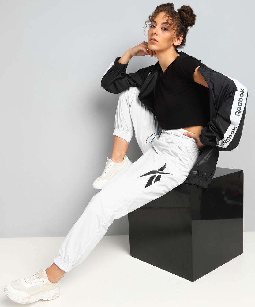 REEBOK Printed Women White Track Pants Buy REEBOK Printed Women