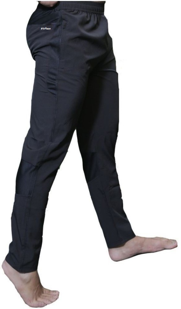 SJ Solid Men Black Track Pants Buy SJ Solid Men Black Track