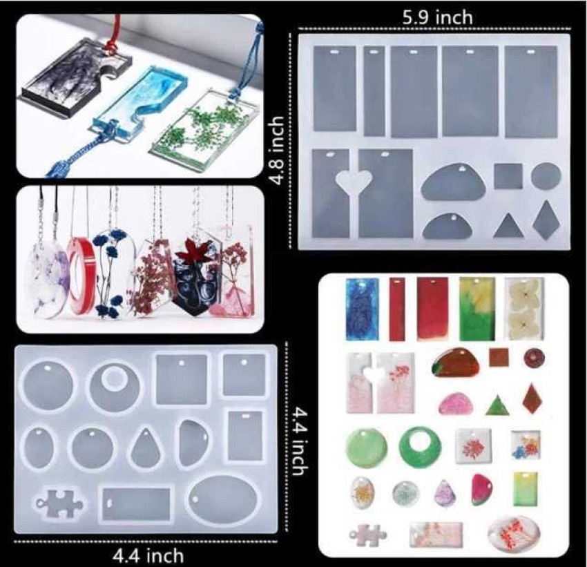 148 Pieces Resin Jewelry Making Starter Kit, Silicone Casting Mold for  Beginners with Molds, Resin Kits and Tools Set