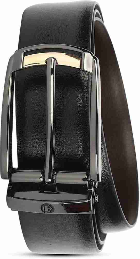 Buy Louis Philippe Men Black Leather Belt - Belts for Men 20183062