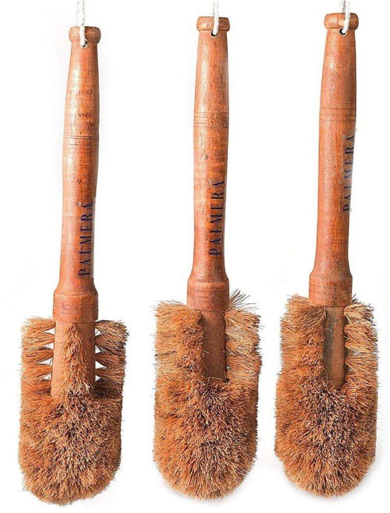 palmera Round Toilet Coir Brush - (Pack of 3) Coconut Fiber Wet and Dry  Brush Price in India - Buy palmera Round Toilet Coir Brush - (Pack of 3)  Coconut Fiber Wet and Dry Brush online at