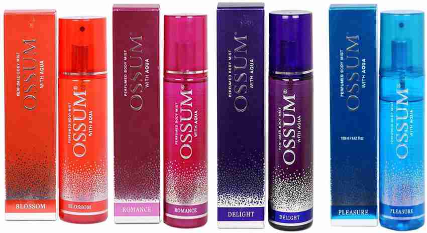 OSSUM Body Mist 115 ml Pack of 4 Deodorant Spray For Men