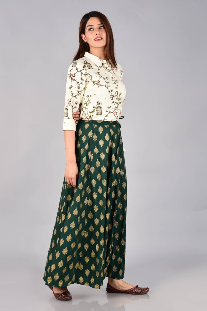 Long skirt clearance with shirt flipkart