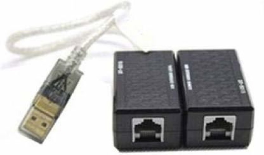 USB Extension Over Ethernet RJ45 Cat5e Cat6 Network Cable LAN Adapter HUB